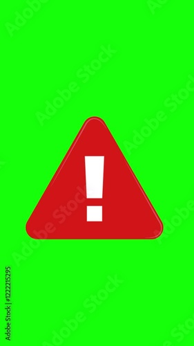 Fuel Warning Animation with green screen