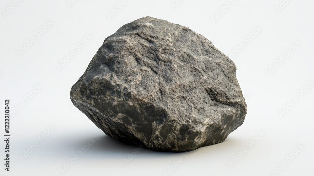 Fototapeta premium illustration of stone isolated on white background.