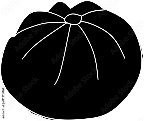 dumpling illustration dimsum silhouette gyoza logo asian icon food outline chinese meal meat dim cuisine china dish dough dumplings shape dinner vector graphic background