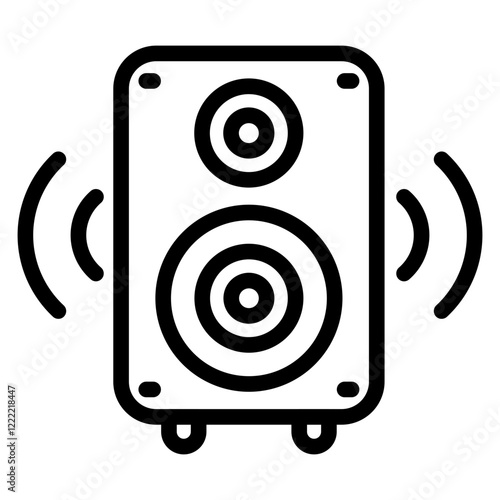 Speaker line icon