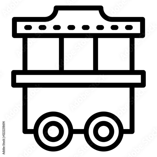 Parade Float line icon