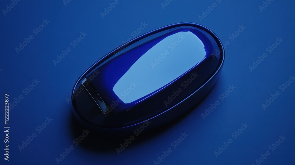 A streamlined buoyancy control device on a deep blue background, showcasing its functionality and style A streamlined buoyancy control device on a deep blue background, showcasing its functionality and style