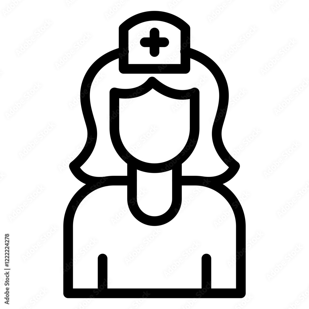 Nurse  line icon