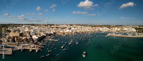 Aerial footage in Malta during winter holidays.	 photo