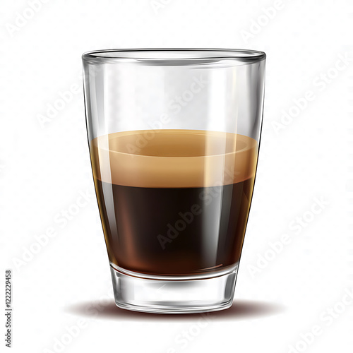 a glass of coffee on a transparent background