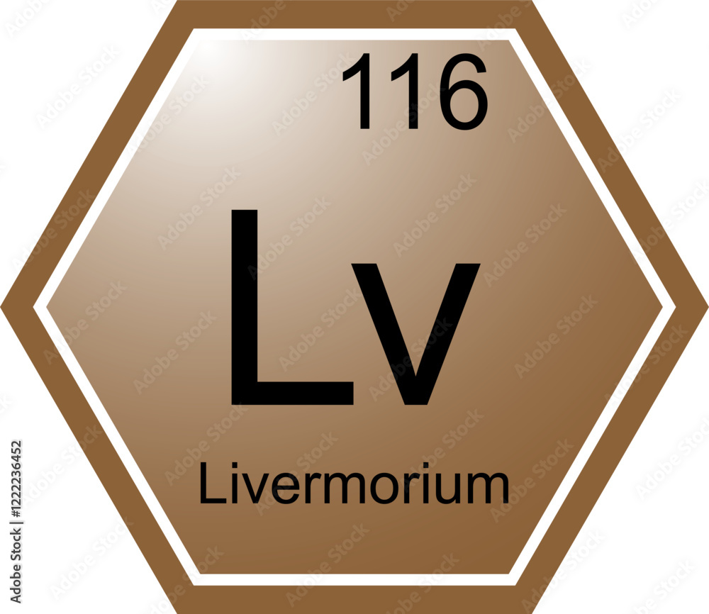 The symbol of the chemical element Lv is Livermorium.