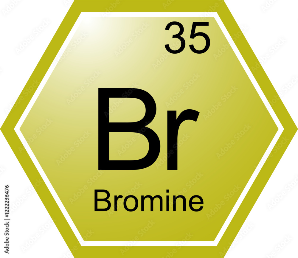 The symbol of the chemical element Br is Bromine.