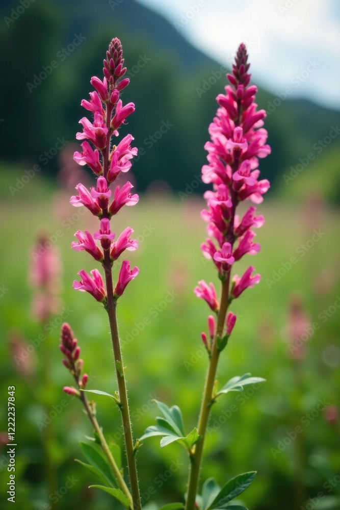 Pink flowers blooming on Rumex acetosella stems, rumex acetosella, nature, sheep sorrel Pink flowers blooming on Rumex acetosella stems, rumex acetosella, nature, sheep sorrel