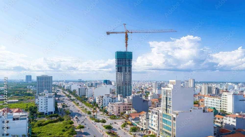 Obraz premium Modern City Construction