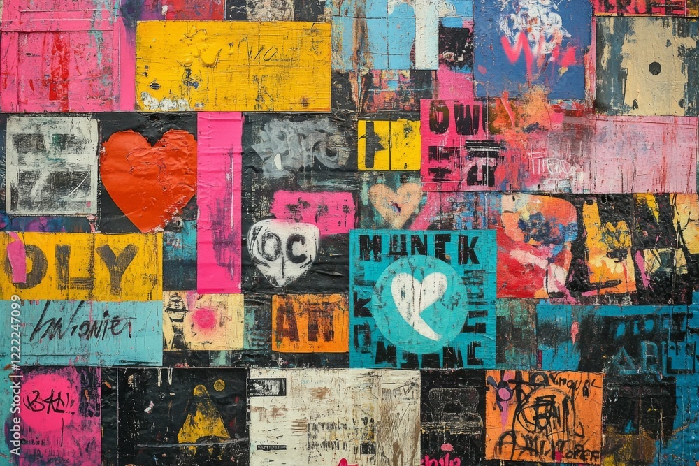 Fototapeta premium Abstract Urban Wall Art