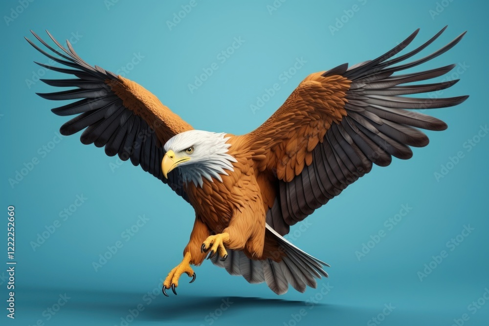 Obraz premium Animal flying eagle bird.
