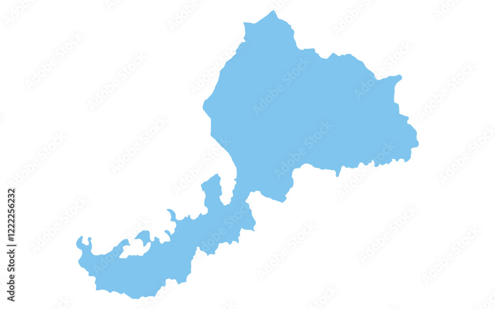 リアルな福井県の地図、日本の地方 リアルな福井県の地図、日本の地方