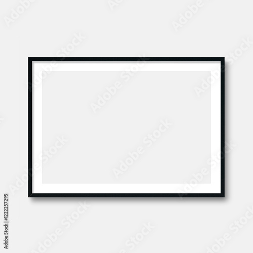 Frame mockups with mat, Poster frame, White mat frame mockups