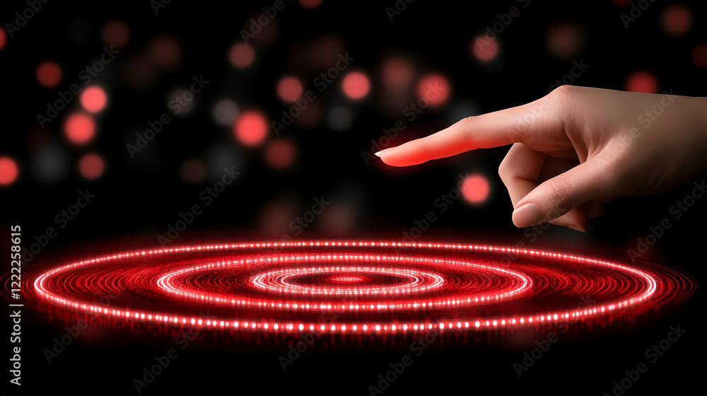 Obraz premium A businessman touches a rocket launch to increase investment.