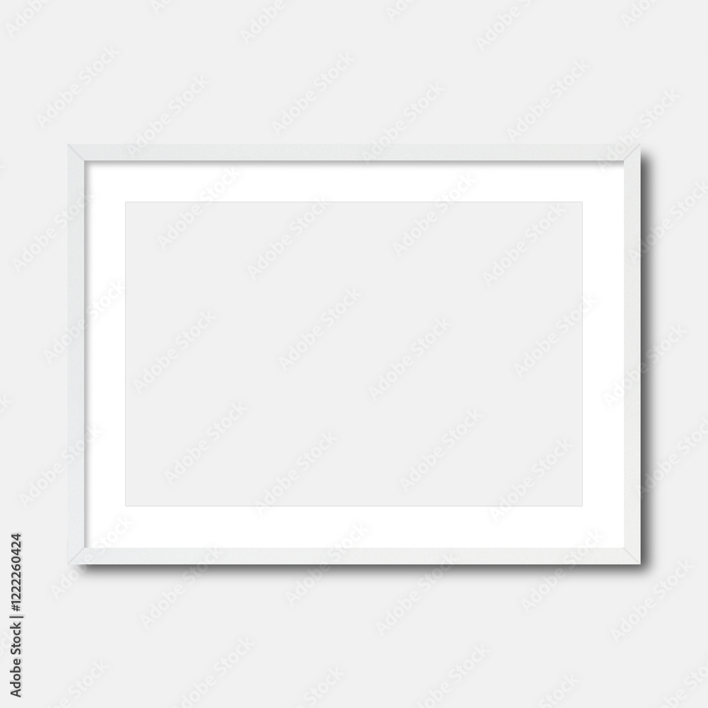 Horizontal white frame mockup Horizontal white frame mockup