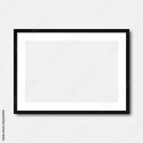 Frame mockups with mat, Poster frame, White mat frame mockups