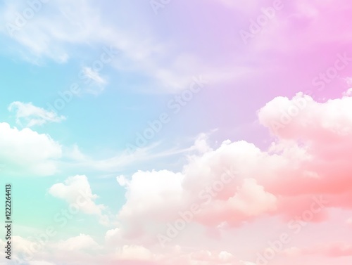 Abstract Pastel Gradient Featuring Soft Colors and a Dreamy Texture in Pink, Blue, and Lavender Hues, Ideal for Backgrounds or Creative Projects