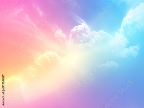 Abstract Pastel Gradient Featuring Soft Colors and a Dreamy Texture in Pink, Blue, and Lavender Hues, Ideal for Backgrounds or Creative Projects