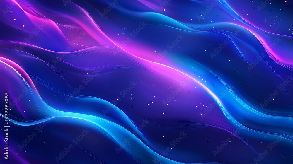 Abstract Neon Wave Background: Vibrant Blue and Pink Swirls Abstract Neon Wave Background: Vibrant Blue and Pink Swirls