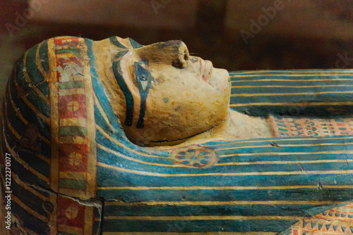 Tableau sur toile Detail of ancient Egyptian sarcophagus