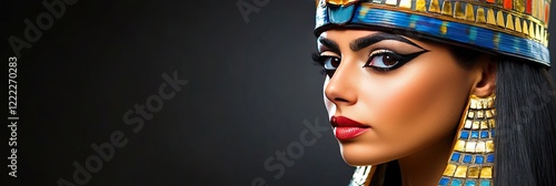 modern ancient egyptian goddess and queen photo