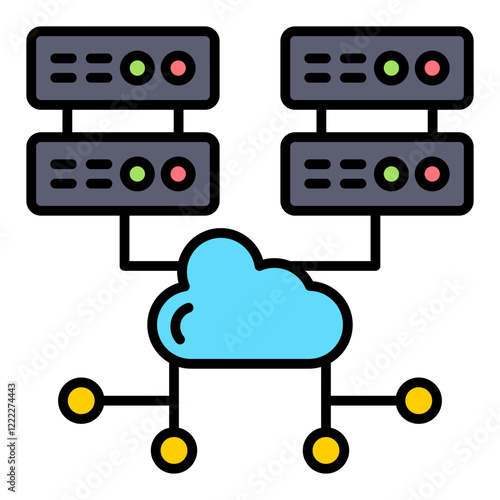 Cloud computing Icon