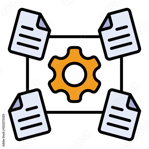 Unstructured information Icon
