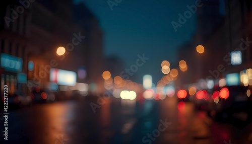 Fototapeta Naklejka Na Ścianę i Meble -  night city street