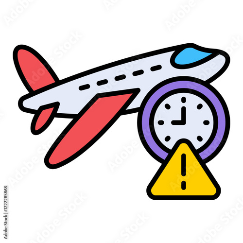 Flight delay Icon