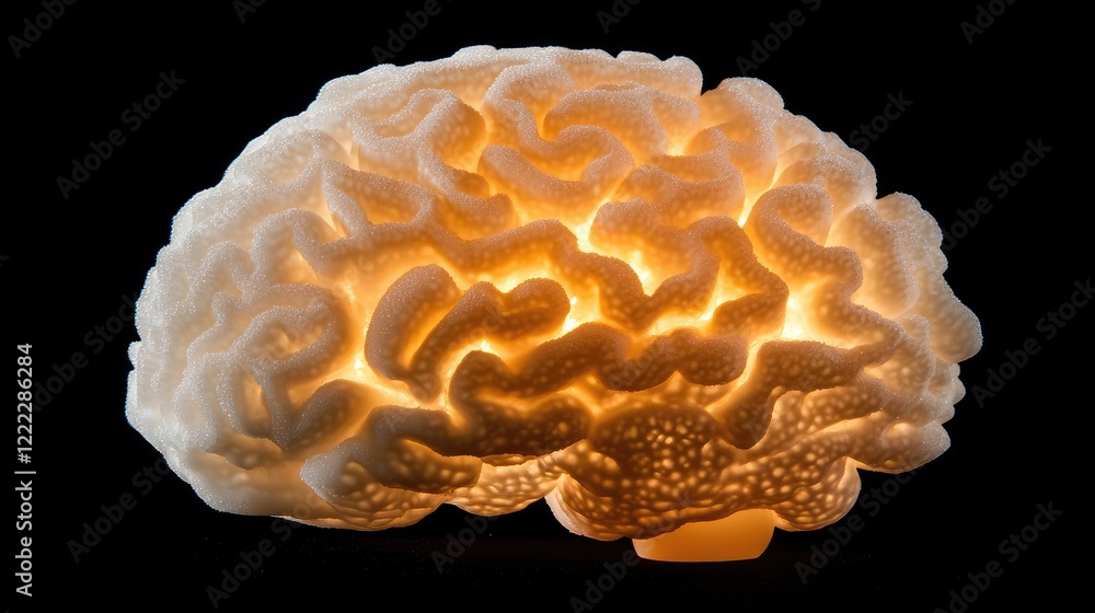 A glowing digital brain representing advanced computer processing and AI. A glowing digital brain representing advanced computer processing and AI.