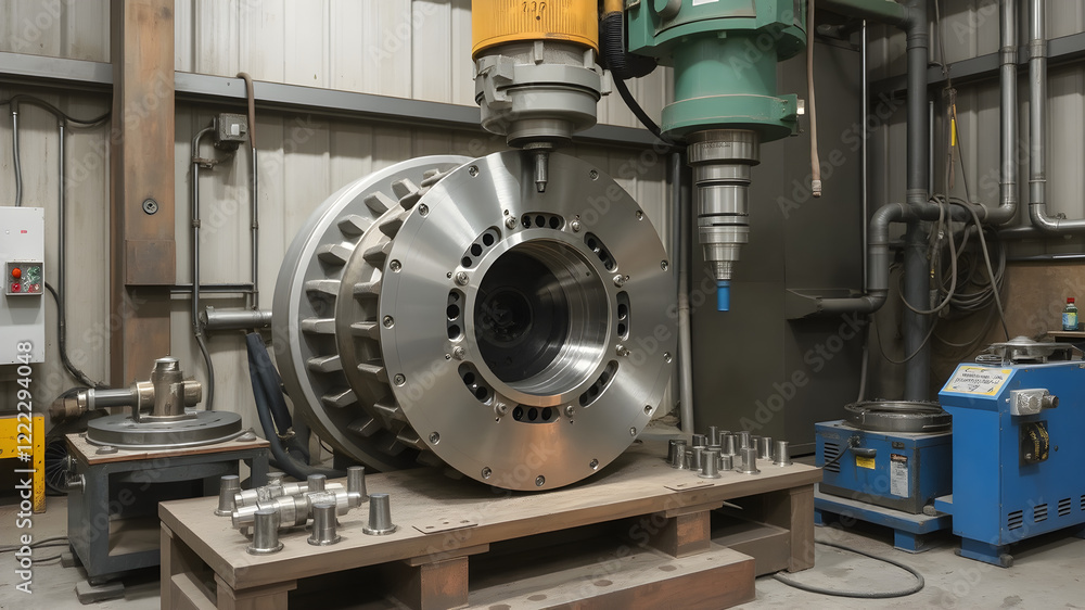CNC drilling factory, Turbine parts manufacturing process, Metal tool industry CNC drilling factory, Turbine parts manufacturing process, Metal tool industry