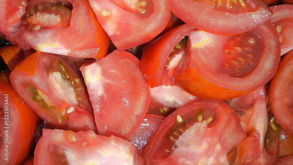 Juicy Sliced Tomatoes