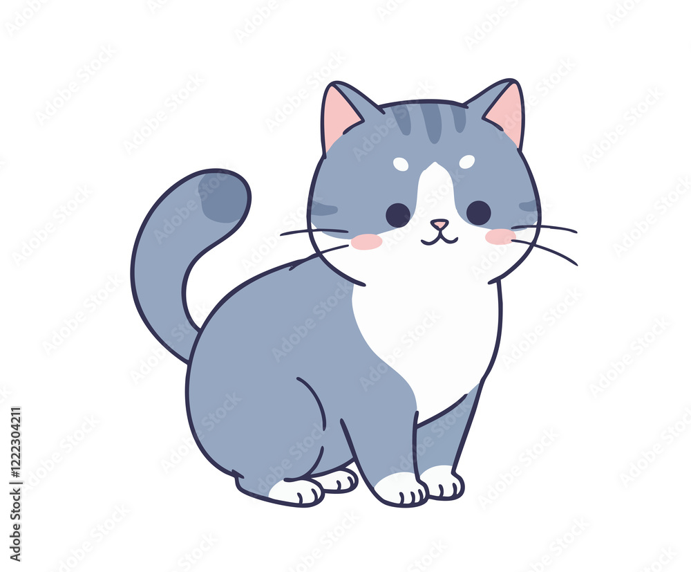 可愛い猫のキャラクターイラスト素材 可愛い猫のキャラクターイラスト素材