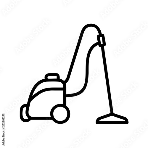 vacuum cleaner icon, professional house cleaning and cleaning