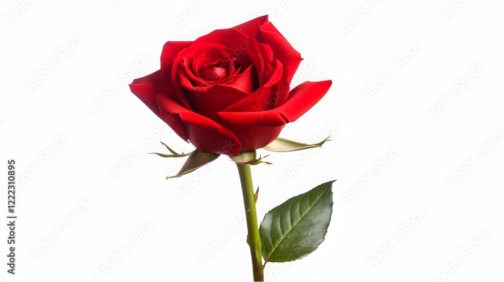 Stunning Red Rose Flower in Full Bloom Isolated on Transparent Background Beautiful Romantic Floral Nature Image Perfect for Greeting Cards Invitations Wallpapers and More Stunning Red Rose Flower in Full Bloom Isolated on Transparent Background Beautiful Romantic Floral Nature Image Perfect for Greeting Cards Invitations Wallpapers and More