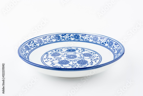 Chinese ceramic tableware blue and white porcelain dish