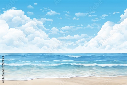 Wallpaper Mural Beach sky sea backgrounds. Torontodigital.ca