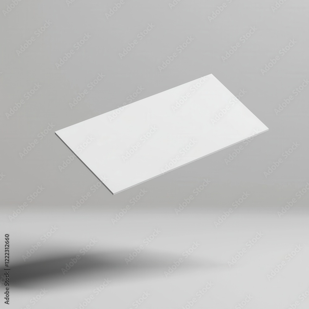 Blank business card template. Floating standard size card, simple light gray background. Business card template Blank business card template. Floating standard size card, simple light gray background. Business card template