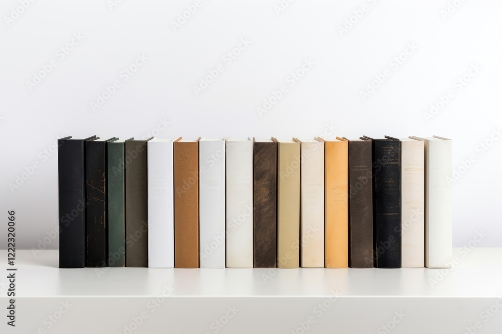 Naklejka premium Book publication furniture library.