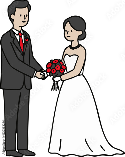 Wedding Couple Illustration