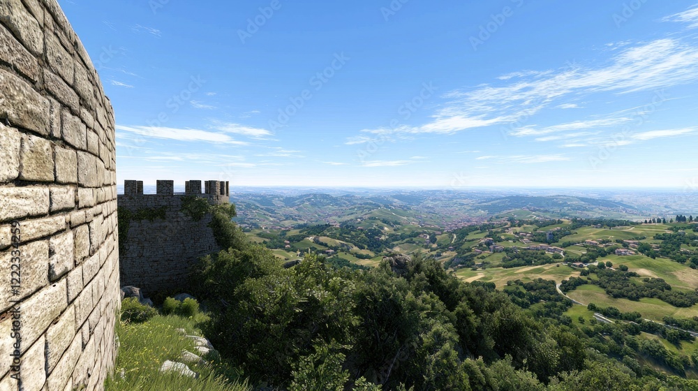 Ancient Castle Overlooking City Ancient Castle Overlooking City