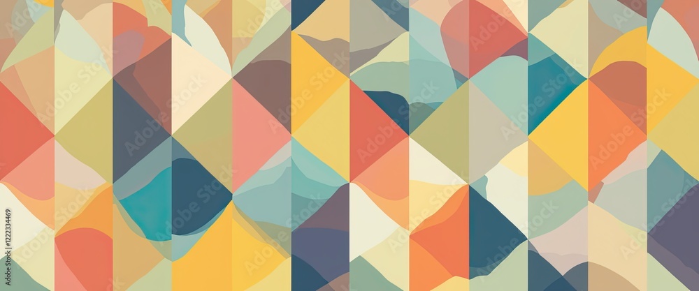 Colorful geometric abstract pattern with overlapping shapes Colorful geometric abstract pattern with overlapping shapes