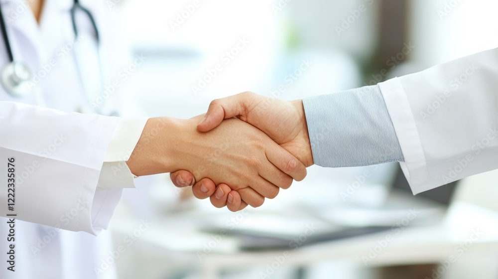 Two social workers are engaged in a supportive handshake, symbolizing trust and collaboration in a community service setting. Their interaction highlights the importance of support and guidance Two social workers are engaged in a supportive handshake, symbolizing trust and collaboration in a community service setting. Their interaction highlights the importance of support and guidance