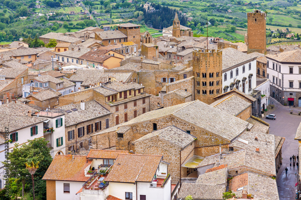 Rooftops of Orvieto. Umbria, Italy