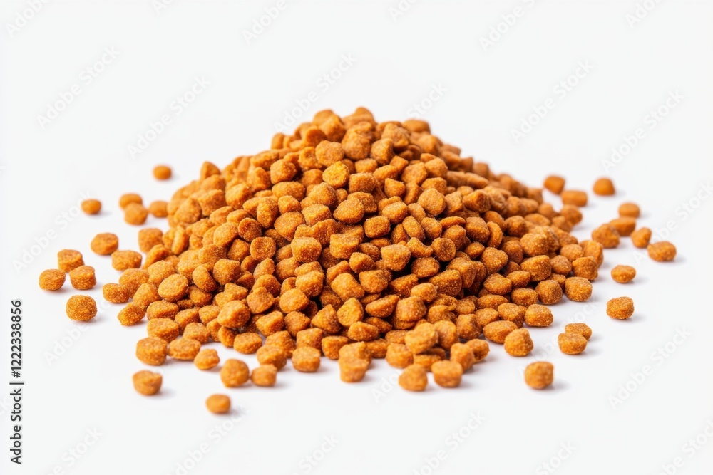 Dried Kibble Pet Food On Transparent Background. Dried Kibble Pet Food On Transparent Background.