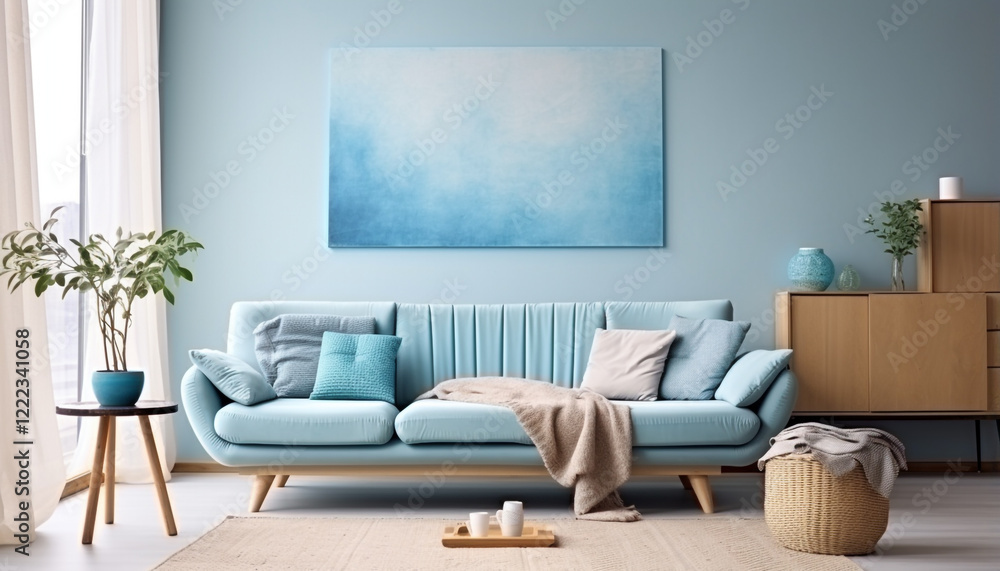 Obraz premium living room interior with sofa