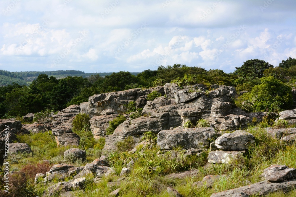 Ancient rock formations with moss claiming to it over centuries Kaapsehoop South Africa. Ancient rock formations with moss claiming to it over centuries Kaapsehoop South Africa.