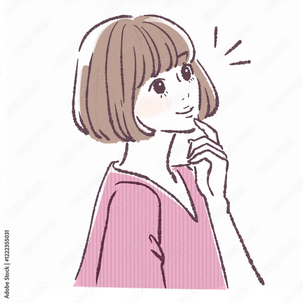 女性・女の子のイラスト素材 女性・女の子のイラスト素材