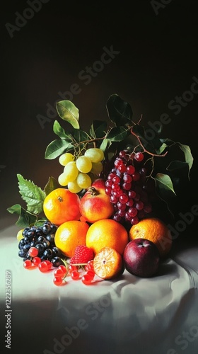 Wallpaper Mural A Colorful Still Life of Fresh Fruits, a Masterpiece of Nature's Bounty Torontodigital.ca