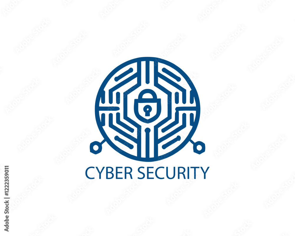 Modern cyber security logo Template. Cyber security logo icon symbol vector illustration. Modern cyber security logo Template. Cyber security logo icon symbol vector illustration.
